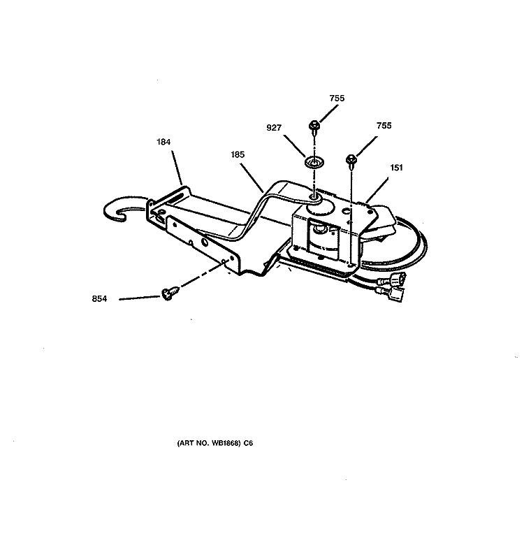 DOOR LOCK Diagram and Parts List for JKP56AW1AA  General Electric Wall Oven