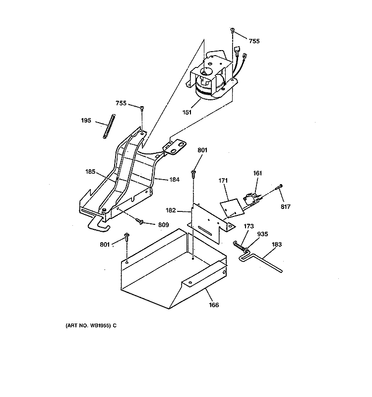 LOCK Diagram and Parts List for JGSP44AEV1AA  General Electric Range