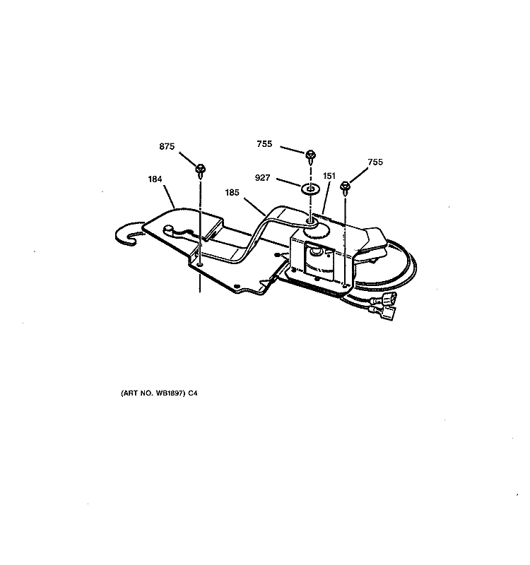 DOOR LOCK Diagram and Parts List for JCTP17WW2WW  General Electric Wall Oven