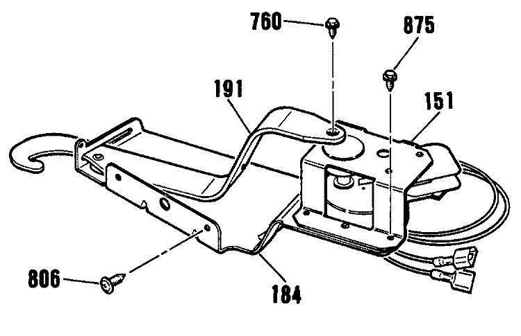 Section Diagram and Parts List for JKP45WP1  General Electric Wall Oven