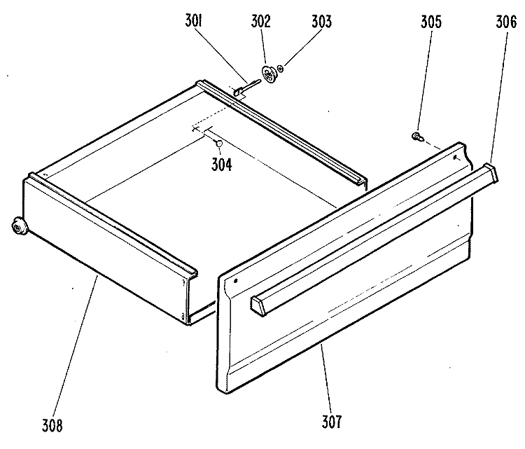 Section Diagram and Parts List for RB739G*K3  Hotpoint Range