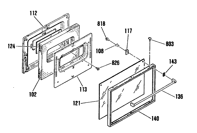 Section Diagram and Parts List for RS622GN1  Hotpoint Range