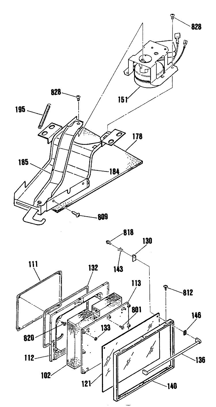 Section Diagram and Parts List for RS734GN1  General Electric Range