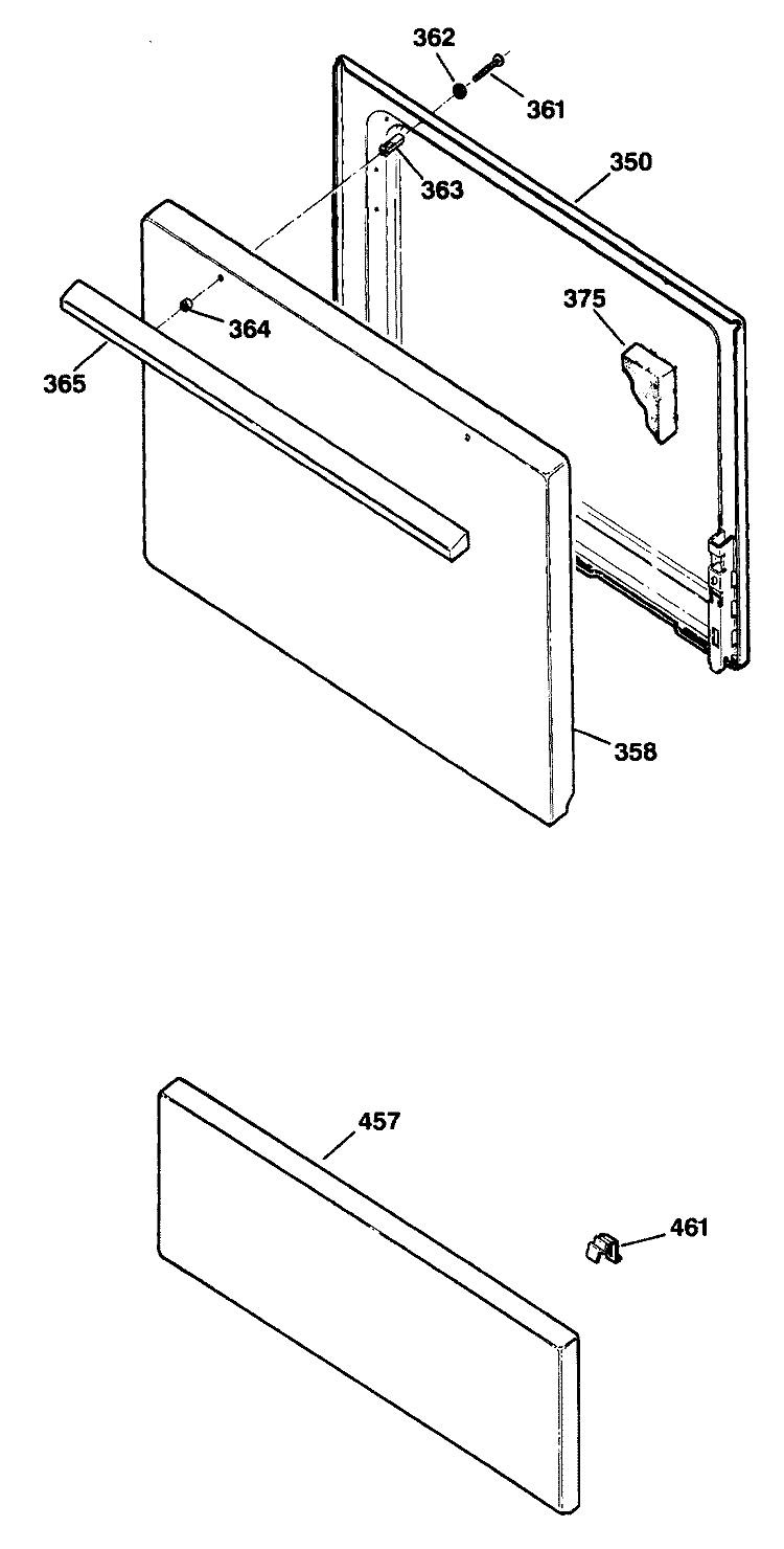 Section Diagram and Parts List for RB524*R1  Hotpoint Range