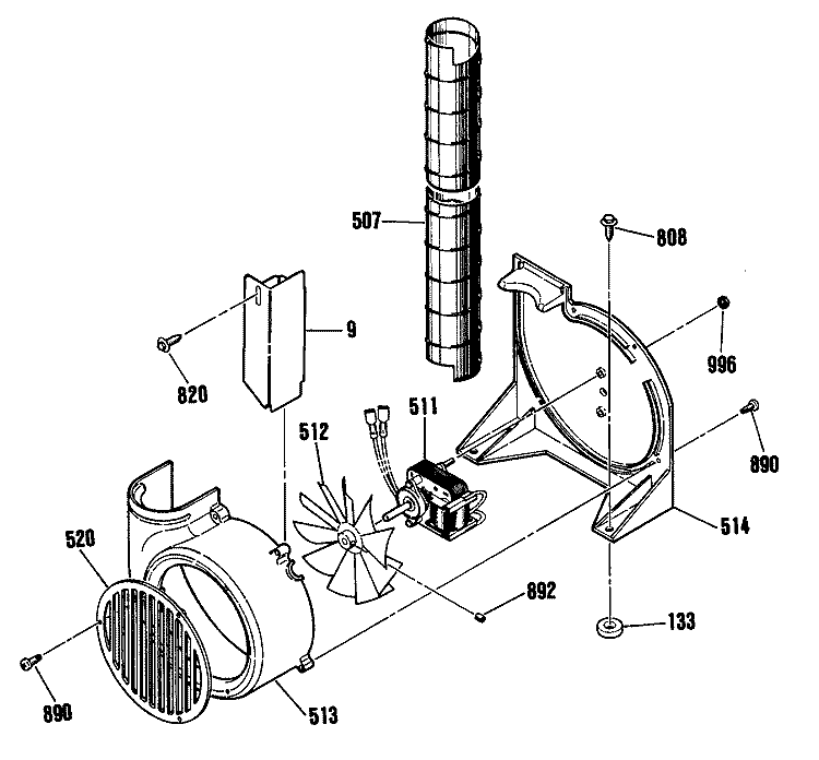 Section Diagram and Parts List for RS744GP2BG  Hotpoint Range