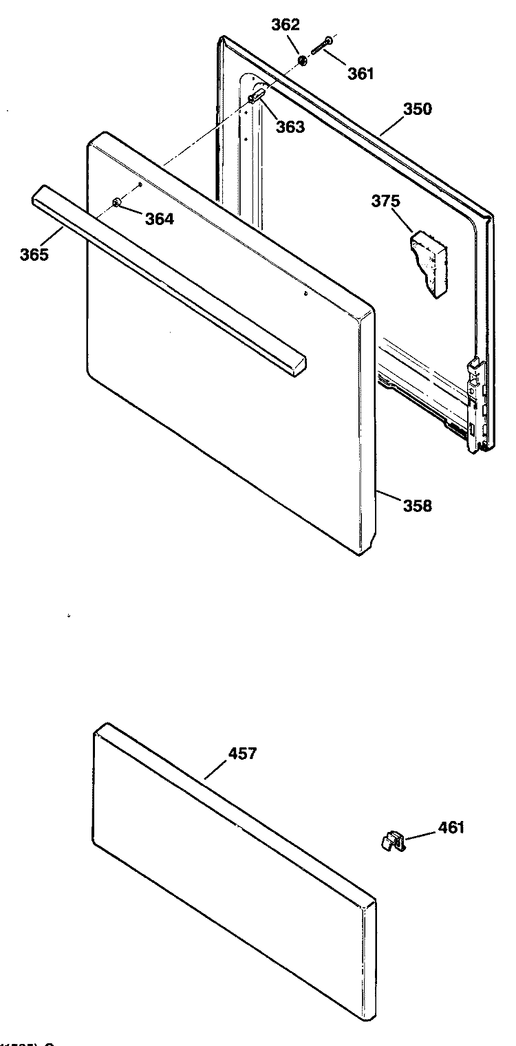 Section Diagram and Parts List for RB524*R2  Hotpoint Range