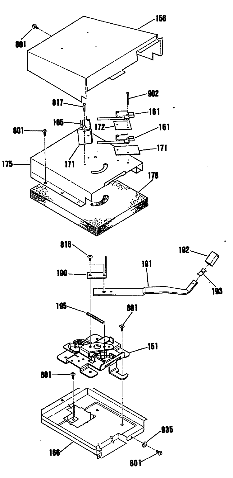 Section Diagram and Parts List for RGB740GES2WH  Hotpoint Range