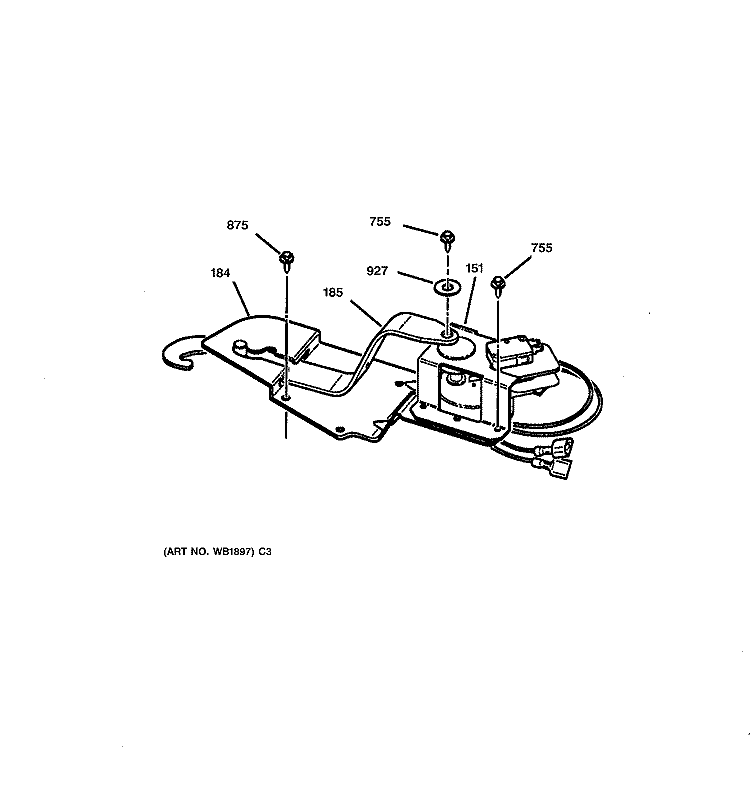 DOOR LOCK Diagram and Parts List for JT910SY1SS  General Electric Wall Oven