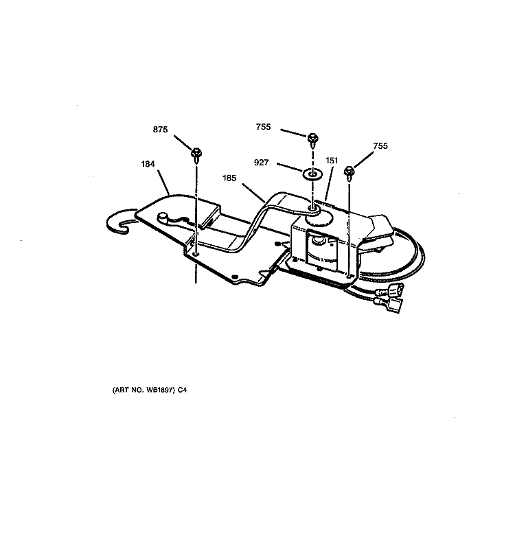 DOOR LOCK Diagram and Parts List for JT950SY1SS  General Electric Wall Oven