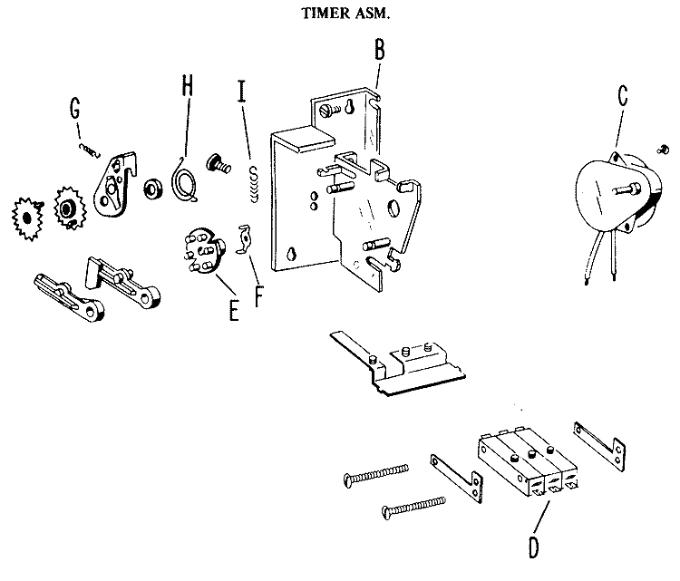Section Diagram and Parts List for DDC4492ABL  General Electric Dryer