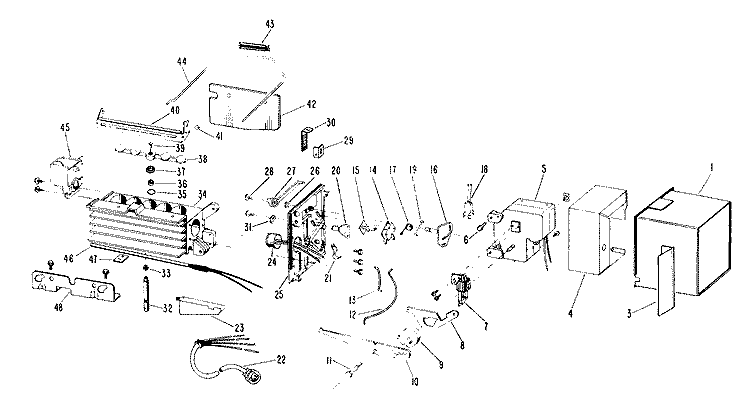 ICEMAKER Diagram and Parts List for WR30X209  General Electric Ice Maker