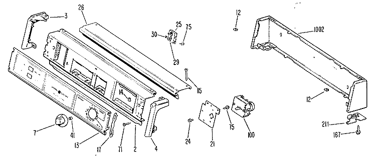 Section Diagram and Parts List for DDG5189VSL  General Electric Dryer