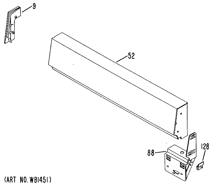 Section Diagram and Parts List for JX27002  General Electric Microwave