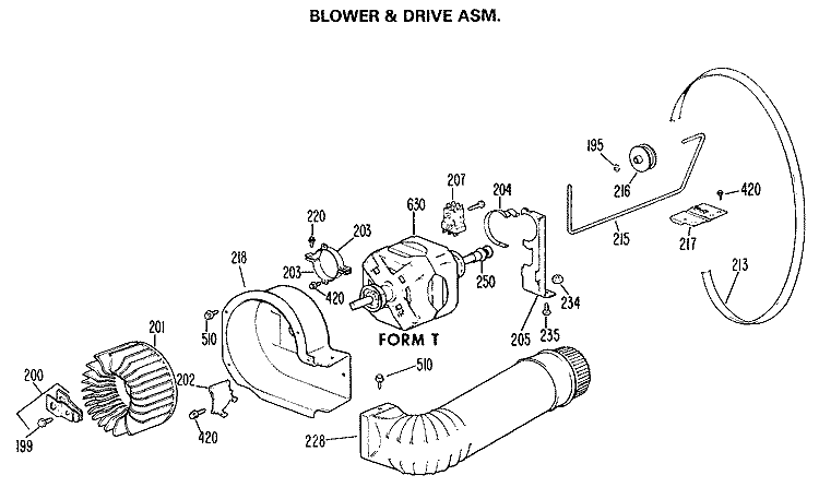 Section Diagram and Parts List for DDE9300LAL  General Electric Dryer