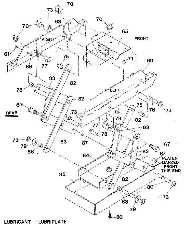 Section Diagram and Parts List for GCG950-01  General Electric Trash Compactor