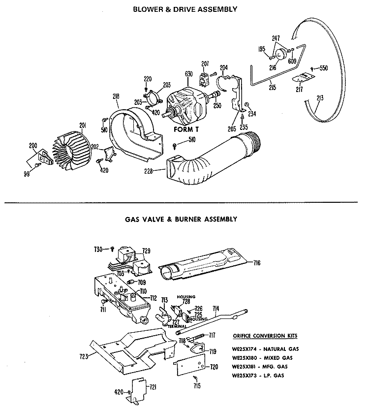 BLOWER & DRIVE ASSEMBLY Diagram and Parts List for DLL2880DGL  Hotpoint Dryer