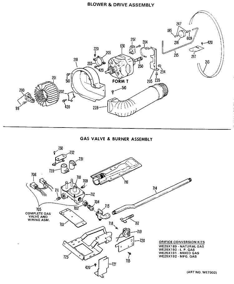 BLOWER & DRIVE ASSEMBLY Diagram and Parts List for DLL2880DJL  Hotpoint Dryer