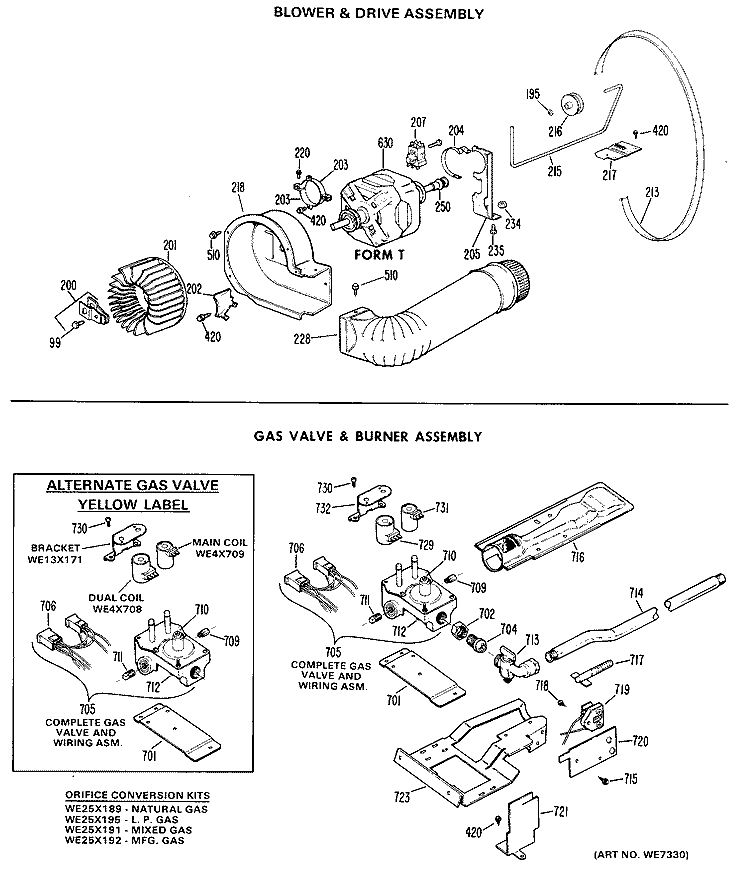 BLOWER & DRIVE ASSEMBLY Diagram and Parts List for DLL2880DKL  Hotpoint Dryer