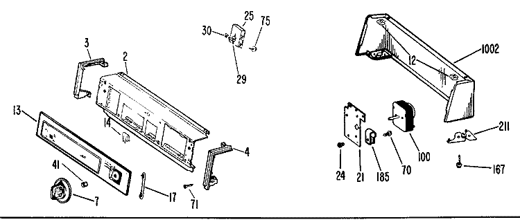 Section Diagram and Parts List for DLB2650BDL  Hotpoint Dryer