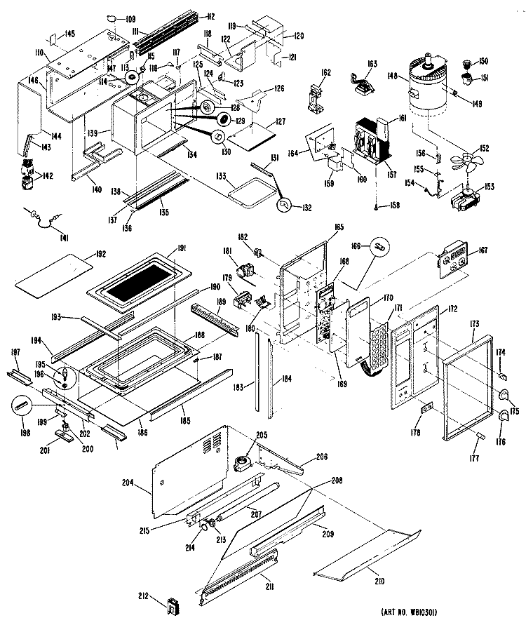 Section Diagram and Parts List for RGH846GEH2  Hotpoint Range