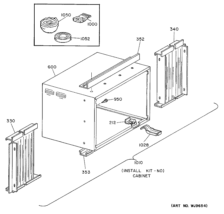 Section Diagram and Parts List for KCM08FAX1  Hotpoint Air Conditioner