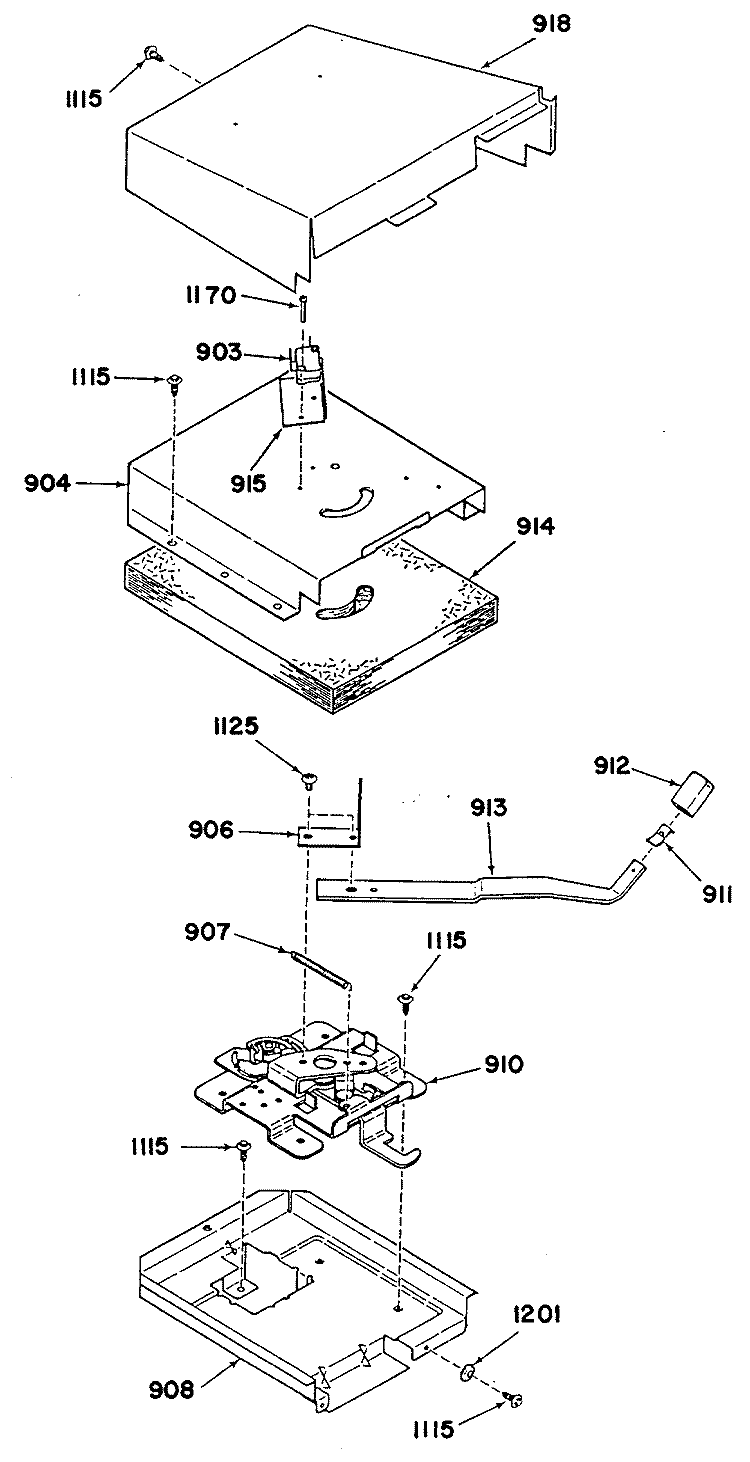 Section Diagram and Parts List for 14788L0  General Electric Range
