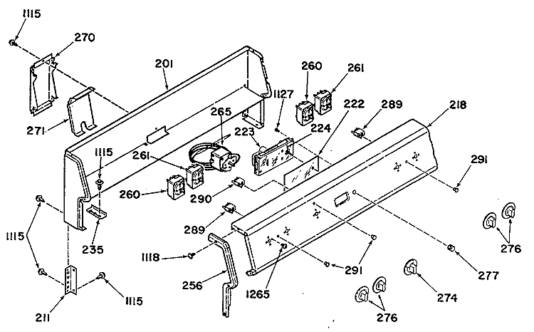 Section Diagram and Parts List for L3B130G0L0  General Electric Range