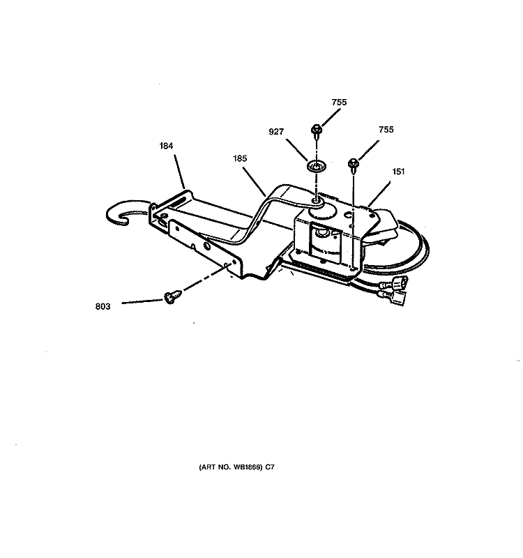 DOOR LOCK Diagram and Parts List for JK950BA1BB  General Electric Wall Oven