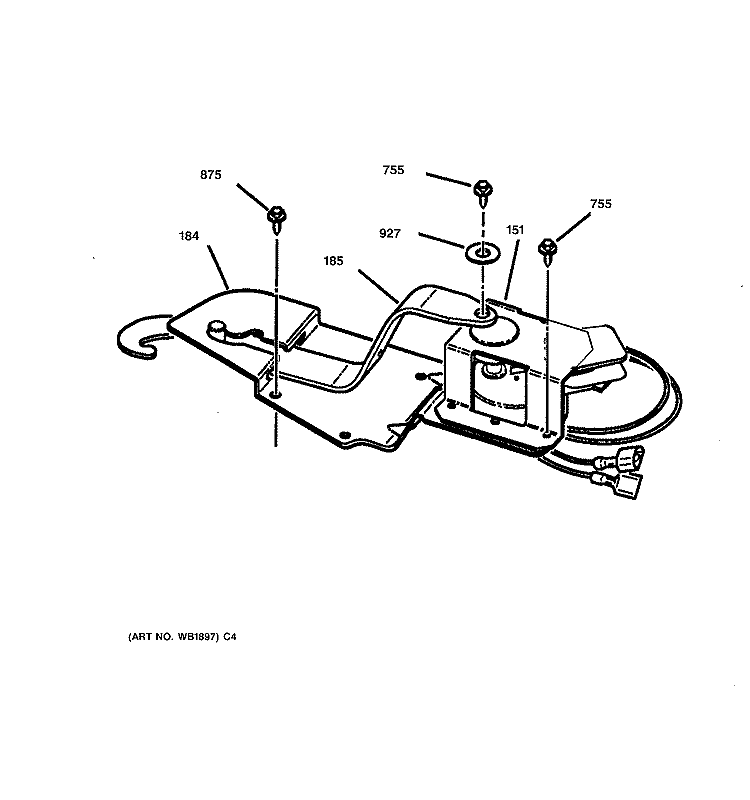 DOOR LOCK Diagram and Parts List for JCT910SY1SS  General Electric Wall Oven