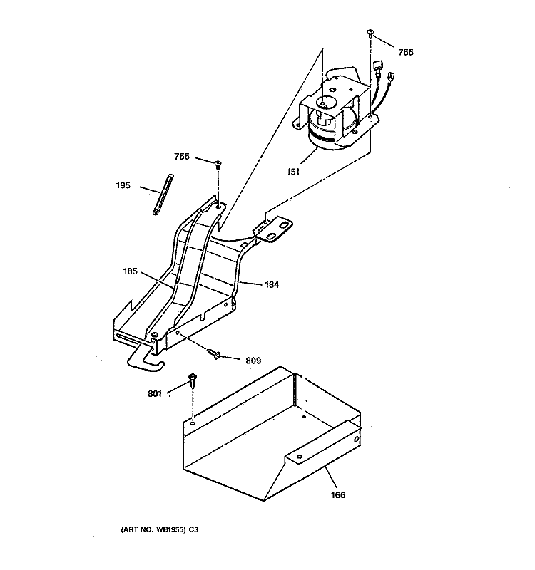 DOOR LOCK Diagram and Parts List for JGSP23BEY1BB  General Electric Range