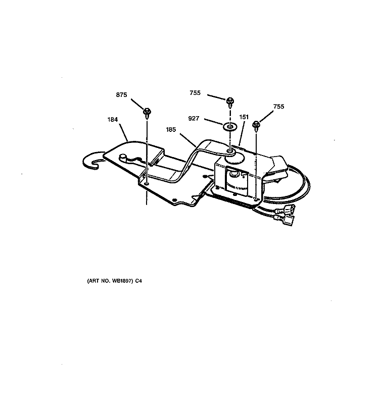 DOOR LOCK Diagram and Parts List for JTP15BW3BB  General Electric Wall Oven
