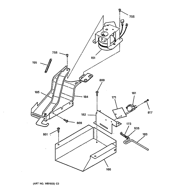 DOOR LOCK Diagram and Parts List for JGSP23WEV2WW  General Electric Range