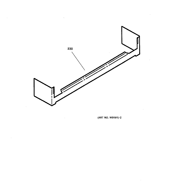 LOWER TOE PLATE Diagram and Parts List for JSP40AW3AA  General Electric Range