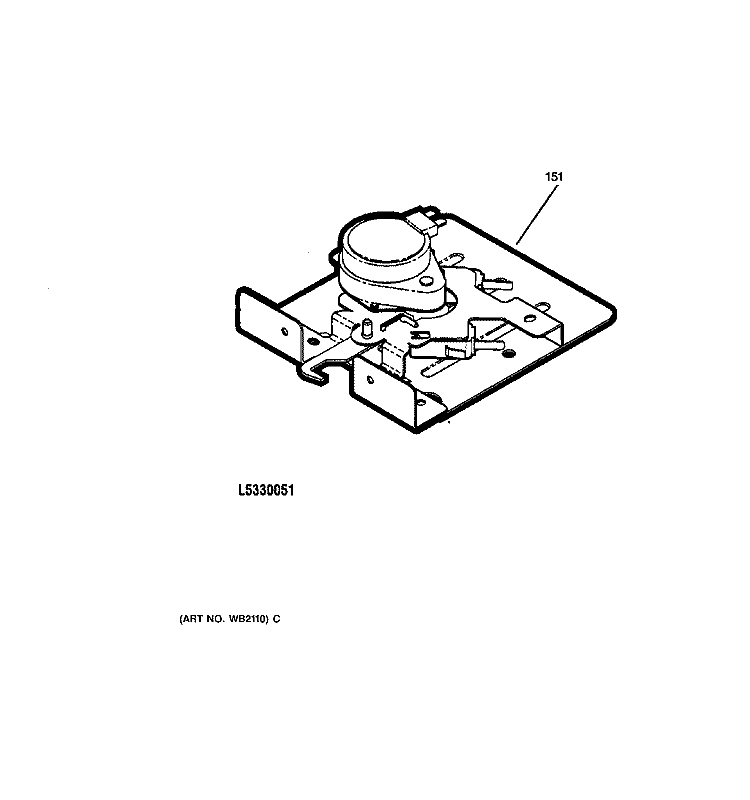DOOR LOCK Diagram and Parts List for JBP85AB2AA  General Electric Range
