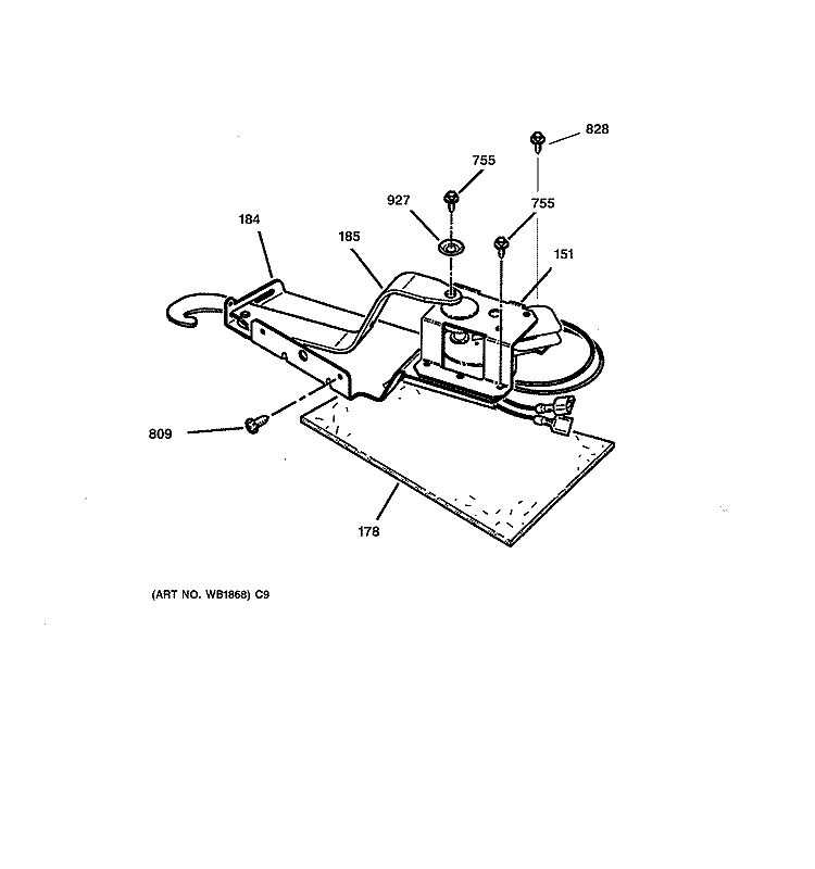 DOOR LOCK Diagram and Parts List for JDP36BW4AD  General Electric Range