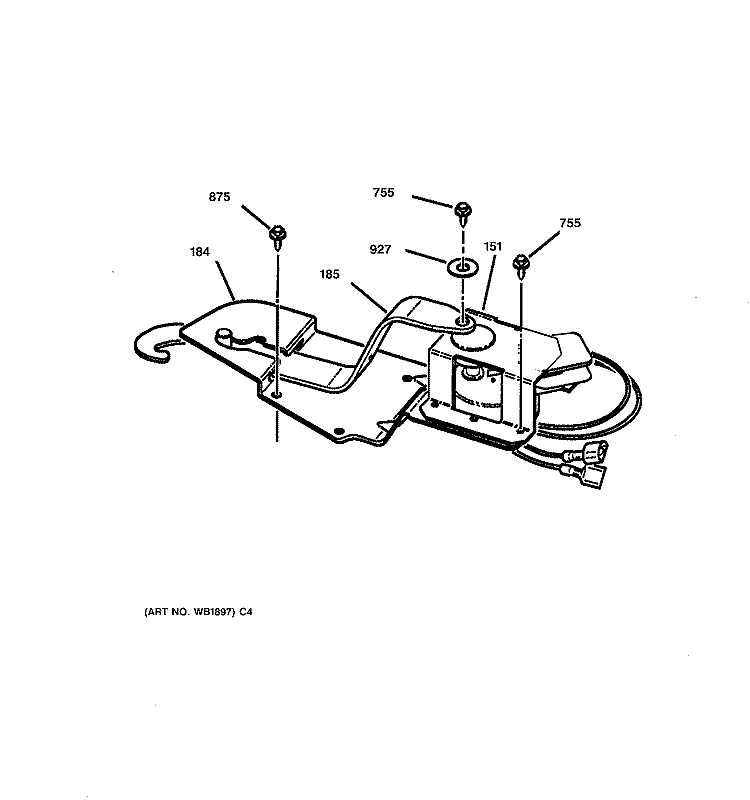 LOCK Diagram and Parts List for JT950CA1CC  General Electric Wall Oven