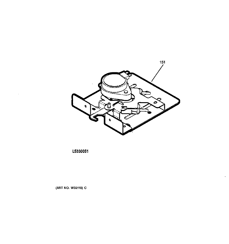 DOOR LOCK Diagram and Parts List for JBP79BB2BB  General Electric Range