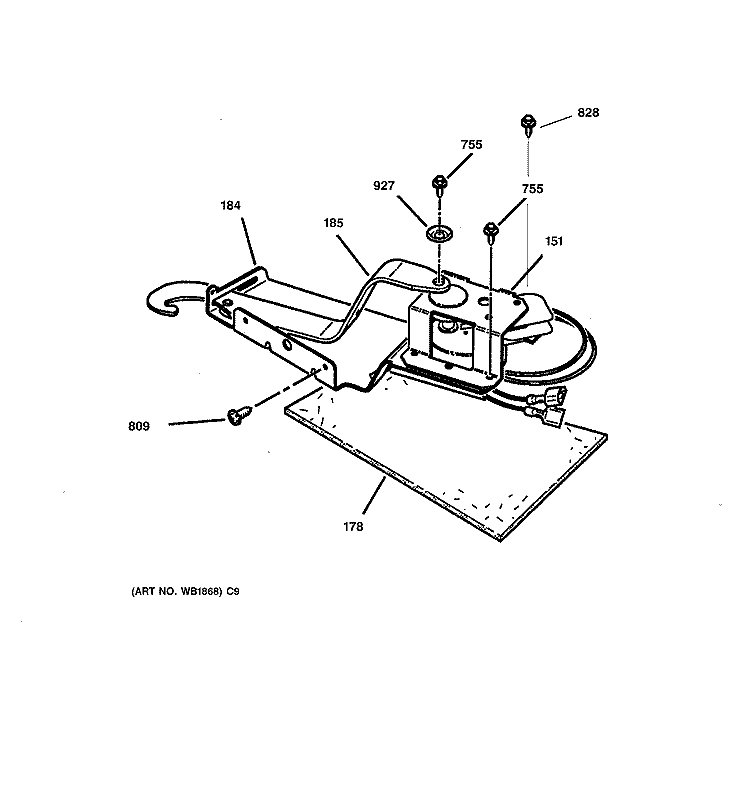 DOOR LOCK Diagram and Parts List for JSP40WW4WW  General Electric Range