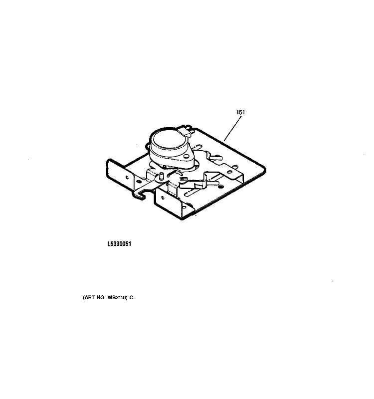 DOOR LOCK Diagram and Parts List for JBP79BB4BB  General Electric Range
