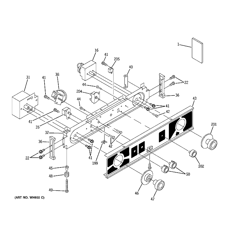 WASHER / DRYER CONTROL PANEL Diagram and Parts List for WSM2420TAACC  General Electric Washer Dryer Combo