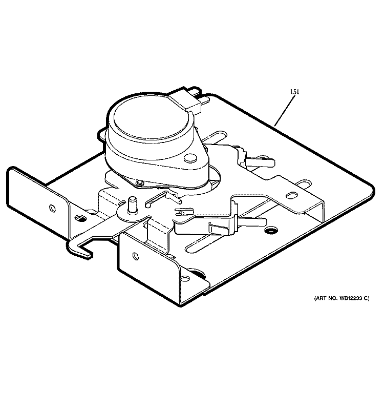 DOOR LOCK Diagram and Parts List for JB965SD1SS  General Electric Range