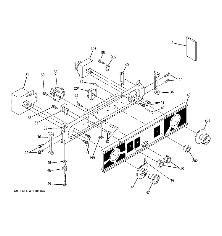 WASHER / DRYER CONTROL PANEL Diagram and Parts List for WSM2480TBAAA  General Electric Washer Dryer Combo