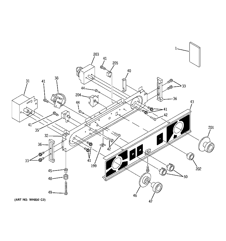 WASHER / DRYER CONTROL PANEL Diagram and Parts List for WSM2480TCAAA  General Electric Washer Dryer Combo