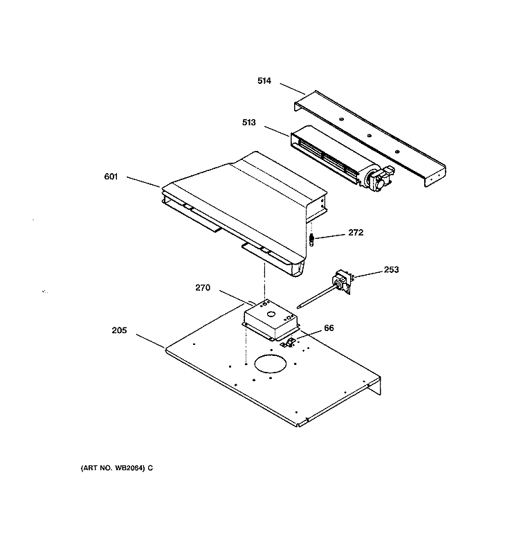 BLOWER Diagram and Parts List for ZET837SBSS  General Electric Wall Oven