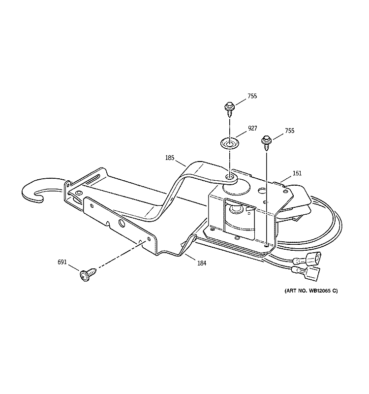 DOOR LOCK Diagram and Parts List for JRP15WW6WW  General Electric Wall Oven