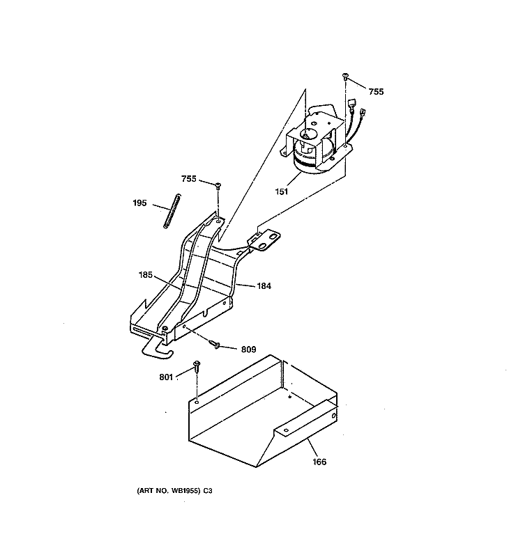 DOOR LOCK Diagram and Parts List for JGSP23CEY1CC  General Electric Range