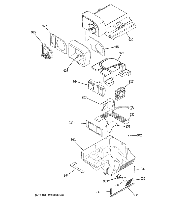 CUSTOM COOL Diagram and Parts List for PCT23SGPBSS  General Electric Refrigerator