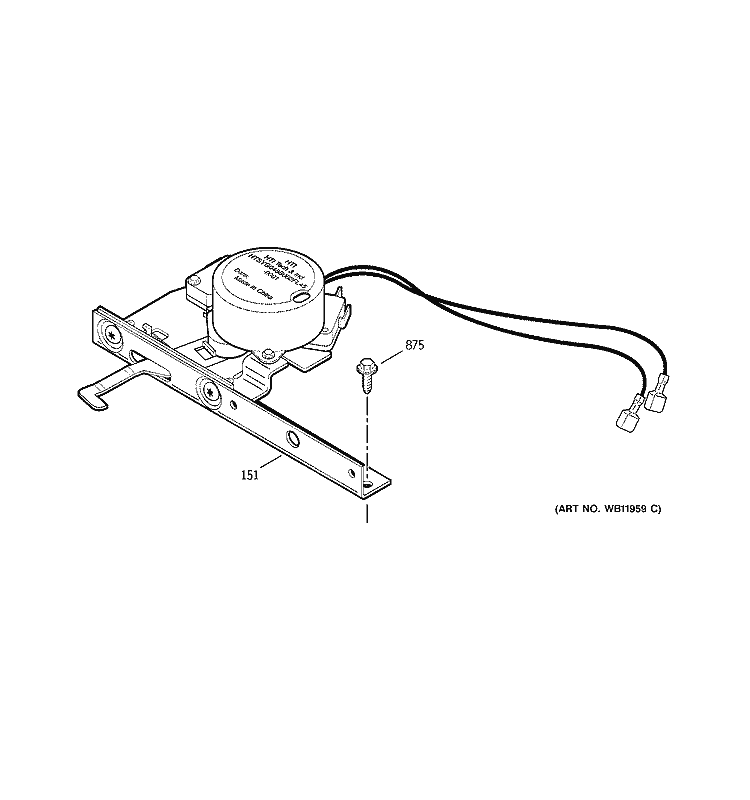 DOOR LOCK Diagram and Parts List for JTP56CD1CC  General Electric Wall Oven