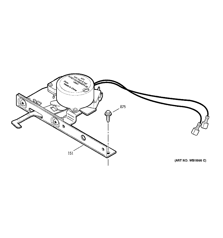 DOOR LOCK Diagram and Parts List for JD966KD1CC  General Electric Range