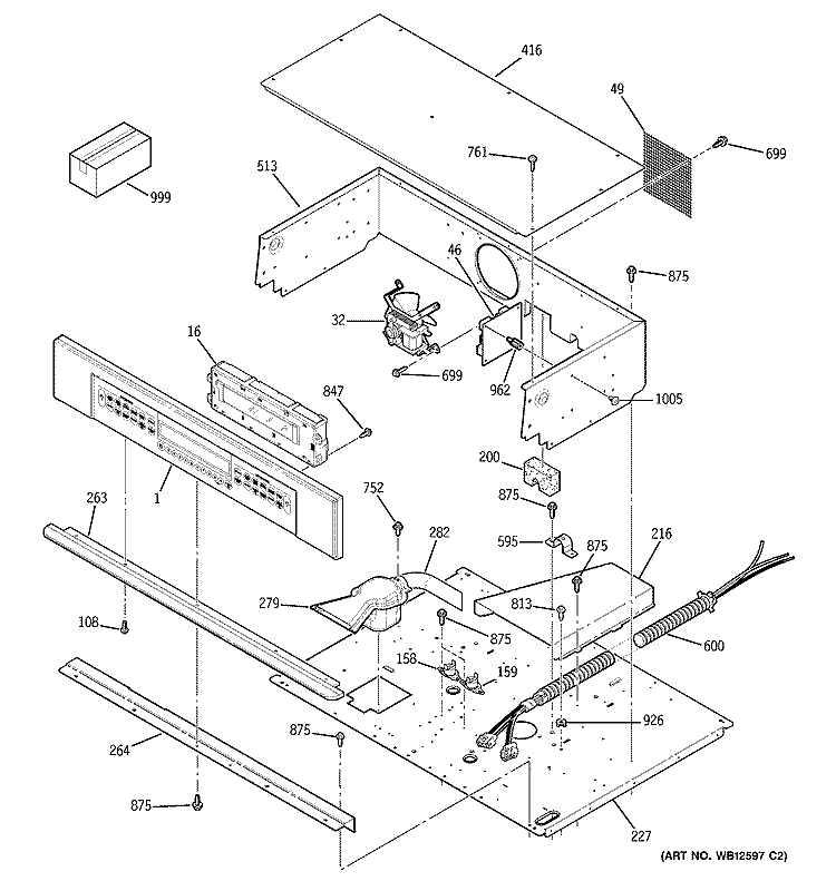 CONTROL PANEL & COOKTOP Diagram and Parts List for ZET958BF1BB  General Electric Wall Oven